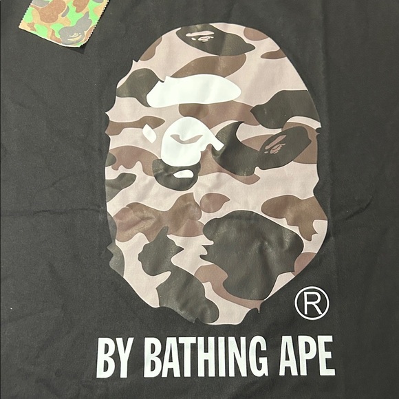 Bape Black Camo Ape Head Tee - Picture 3 of 12